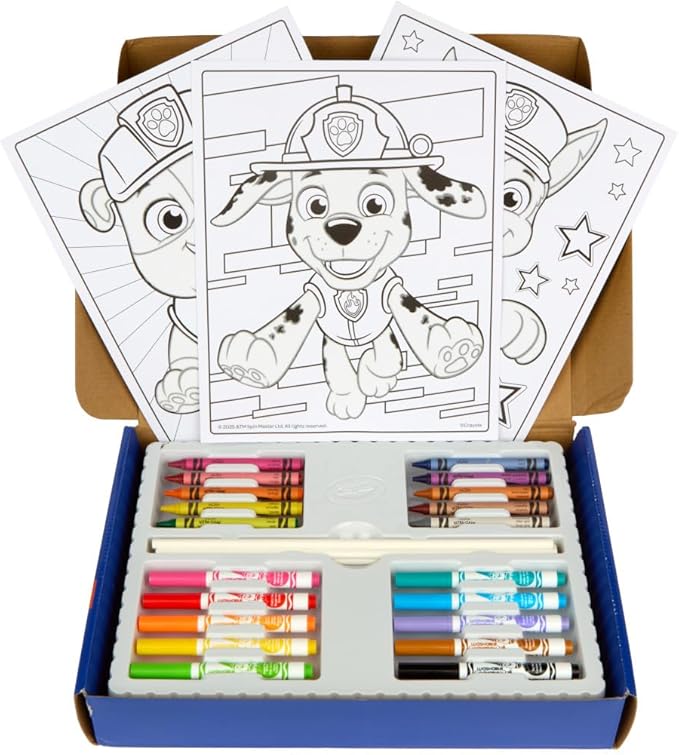 Crayola PAW Patrol Art Kit (60+Pcs), Art Set for Kids, PAW Patrol Toys & Gifts, PAW Patrol Coloring Set, Gift for Boys & Girls, Ages 4+