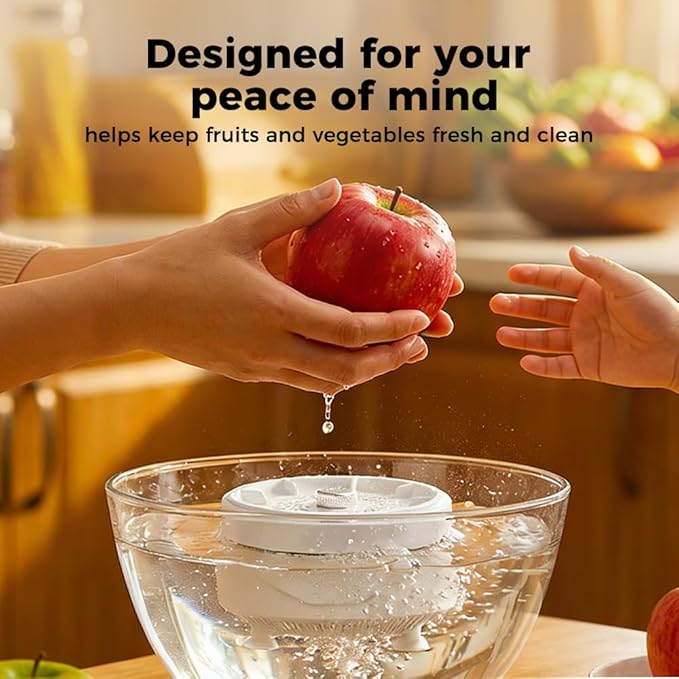 Auiepet Fruit and Vegetable Washing Machine, 2026 New Fruit Cleaner Device with Titanium Electrolysis Purification, Waterproof Fruit and Vegetable Purifier Clean Produce for Home Kitchen (1)