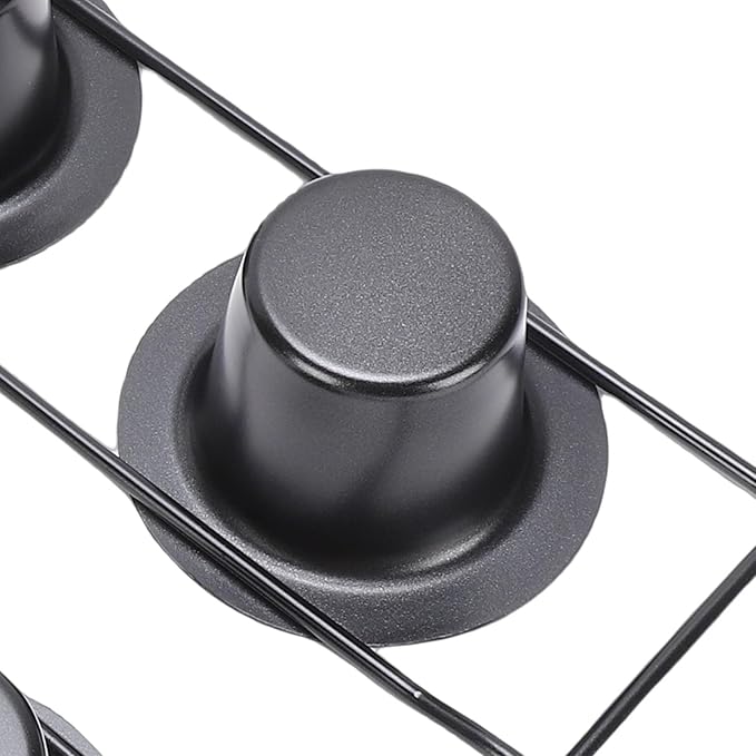 HEEPDD 6 Cup Popover Pans, Popover Pans Heavyweight Carbon Steel Bakeware Easy to Pan for Pudding Muffins Popovers Baking 6 Cup, Deep Non Stick Sturdy loaf pan