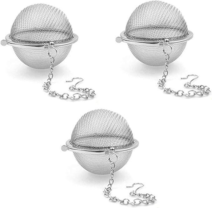 3PCS Premium Tea Infusers, Loose Leaf Tea, Upgraded Tea Strainers and Tea Balls for Flavoring Herbal Spices and Seasonings