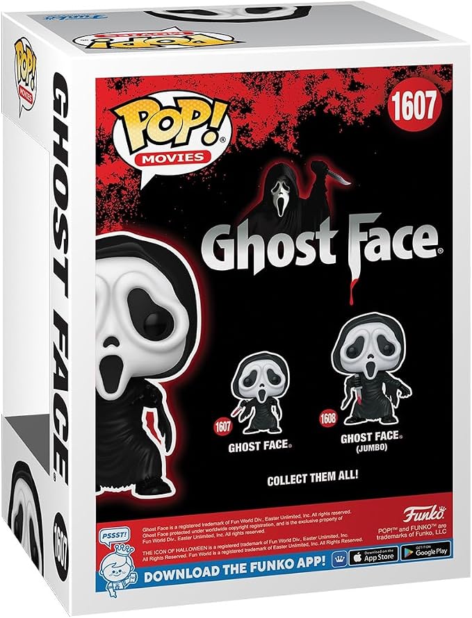 Funko POP! Movies: Ghostface - Ghostface - Collectable Vinyl Figure - Gift Idea - Official Merchandise - for Kids & Adults - Horror Fans - Model Figure for Collectors and Display