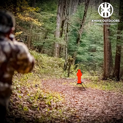 KNINE OUTDOORS 3/8'' AR500 Auto Reset Target, Steel Target for Shooting Range, Suitable for Pistol, Rifle, Handgun, Shotgun, Rimfire - style: Silhouette
