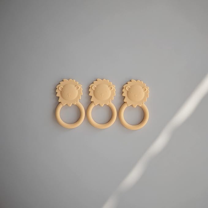 mushie Silicone Baby Teether Toy | Lion
