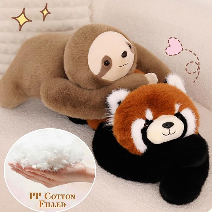 17.7 inch Red Panda Weighted Stuffed Animals, Weighted Plush Animal, Cute Soft Plush Toy Pillow Hugging Plushie Birthday Gifts for Kids Adults