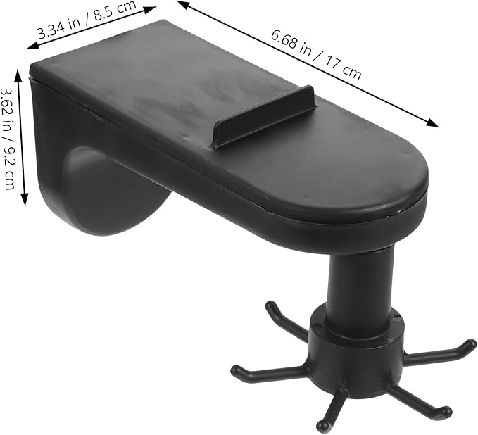 TOYANDONA 2pcs Multi-Functional Rotating 6-Claw Adhesive Wall-Mounted Kitchen Utensil Hooks Black Under Cabinet Hanging Storage and Cooking Utensil Organizer