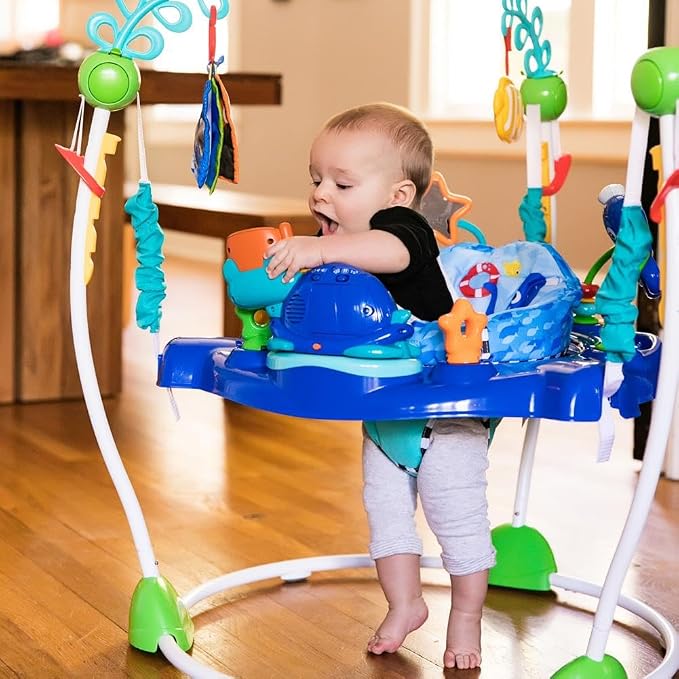 Baby Einstein Neptune's Ocean Discovery Activity Baby Jumper Activity Center, Ages 6 Months +, Max Weight 25 lbs., Unisex