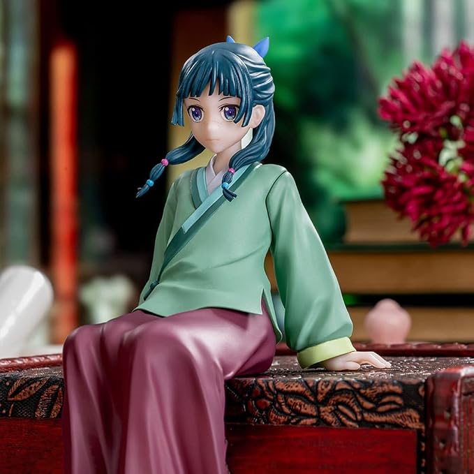 Maomao Figurine Hanfu Sitting Pose Anime Girl Figure 5.5" PVC Models Cute Maomao Statue Collectibles Ornaments Desktop Decoration