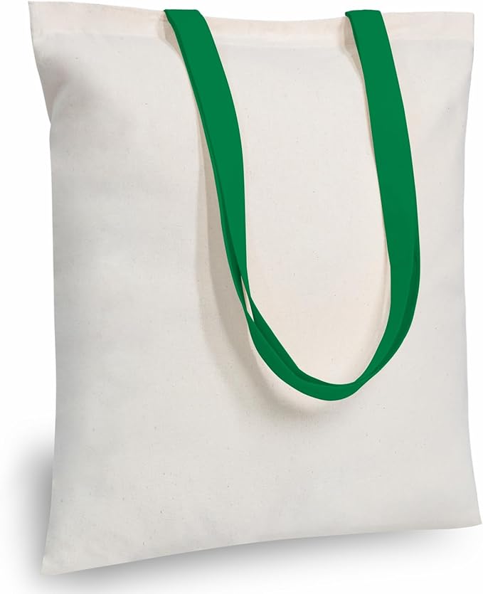 TOPDesign 24-Pack Economical 16"x15" Cotton Tote Bag, Lightweight Medium Reusable Grocery Shopping Cloth Bags, Suitable for DIY, Advertising, Promotion, Gift, Activity