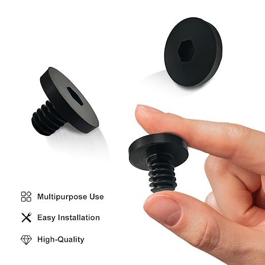 12 PCS Replacement Bolts Compatible with Suncast Storage Sheds for Suncast/Craftsman Resin Storage Sheds, Replacement Screws Compatible with Suncast Storage Sheds Shed Accessories (12, Black, 3/8)