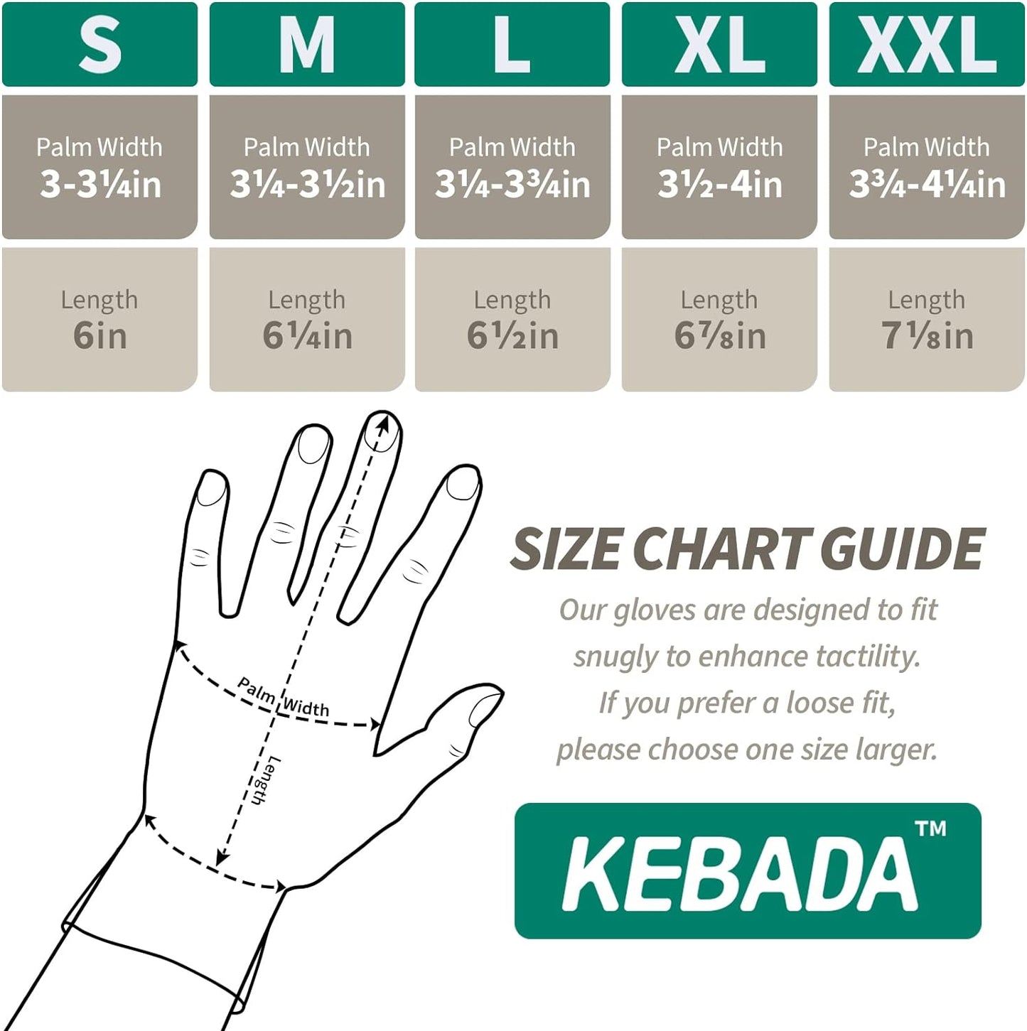 Kebada W2 Safety Work Gloves, Micro-Foam Nitrile Coated Gloves, Touchscreen,Ideal for Package Handling, Gardening, Construction, 1 Pair Large