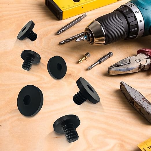 20 PCS Replacement Bolts Compatible with Suncast Storage Sheds for Suncast/Craftsman Resin Storage Sheds, Replacement Screws Compatible with Suncast Storage Sheds Shed Accessories (20, Black, 3/8)