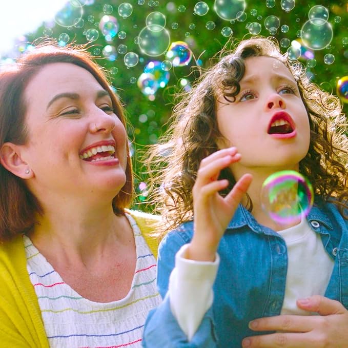 Gazillion 2 Liter Giant Solution, Multicolor | Lab-Formulated for Huge Stretchy Bubbles, Safe Non-Toxic No-Stain, Includes Large Bubble Wand