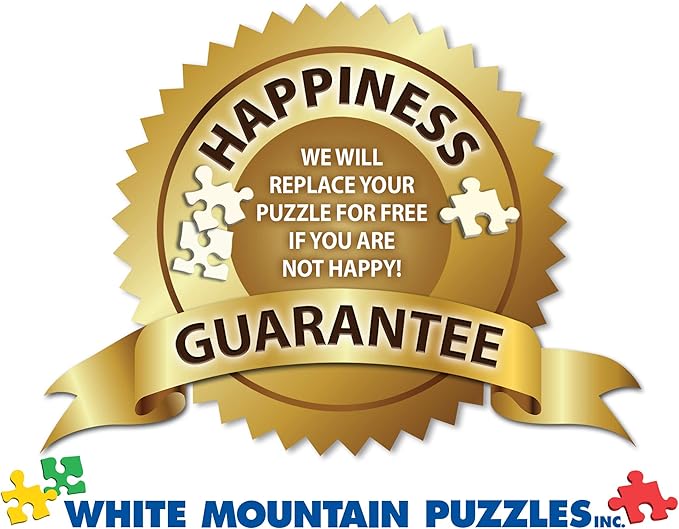 White Mountain 1000 Piece Jigsaw Puzzle Fun Coffee Collage Puzzles with Large Pieces, Gift for Adults and Family 24''x30 - I Love Coffee