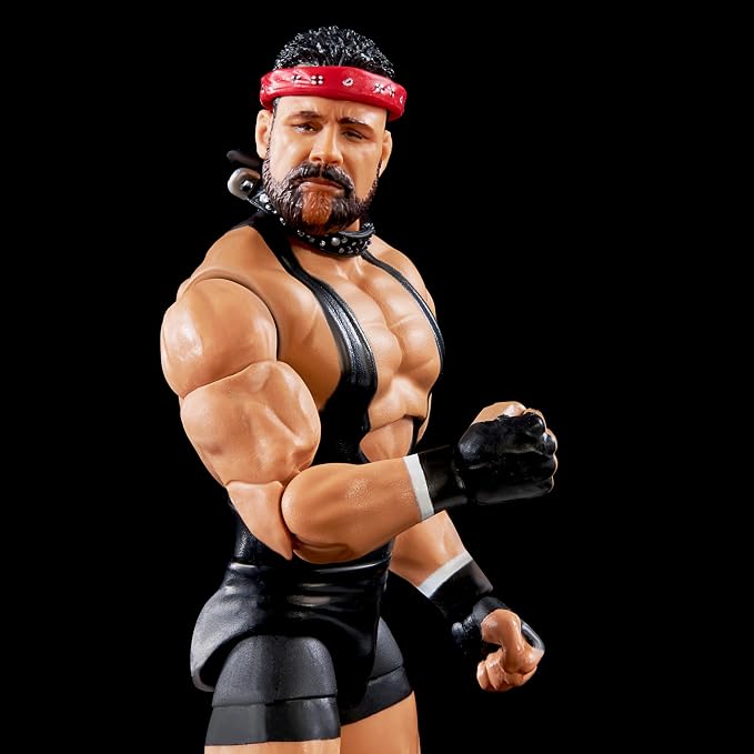 Mattel WWE Elite Collection Action Figure & Accessories, Series #104 Rick Steiner 6-inch Collectible with 25 Articulation Points & Swappable Hands