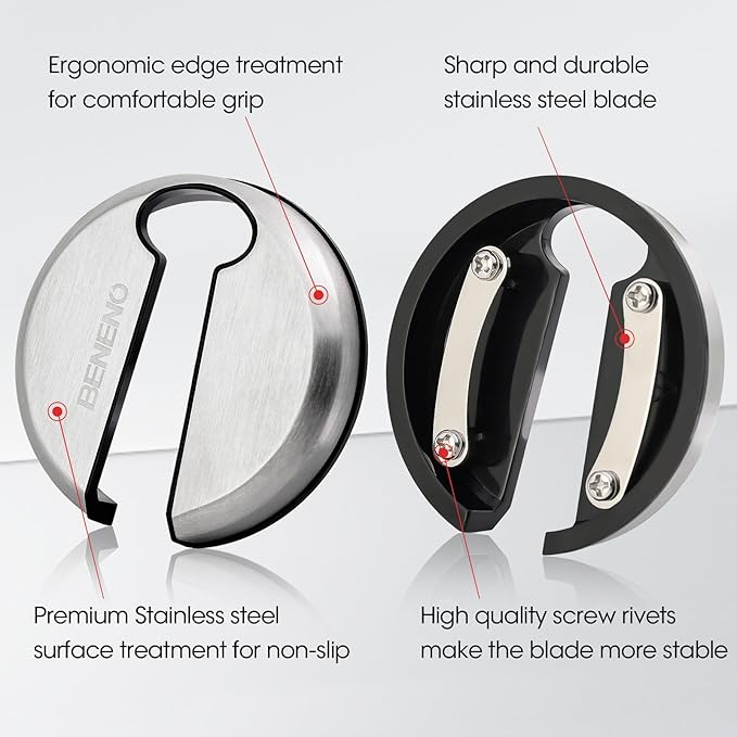 Beneno Multifunctional Wine Bottle Opener Gift Set - Wing Corkscrew, Foil Cutter, Vacuum Stopper & Aerator Pourer, Perfect for Wine Lovers Man Woman, Silver Set