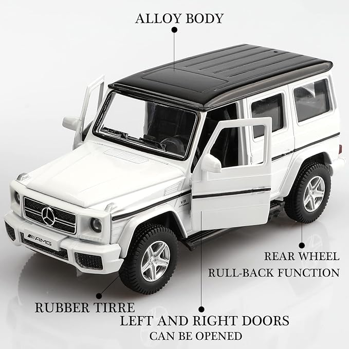 TOKAXI 1/36 Scale Mercedes Benz AMG G63 Diecast Cars Models,Pull Back Vehicles G Wagon Toy Cars,Cars Gifts for Boys Girls
