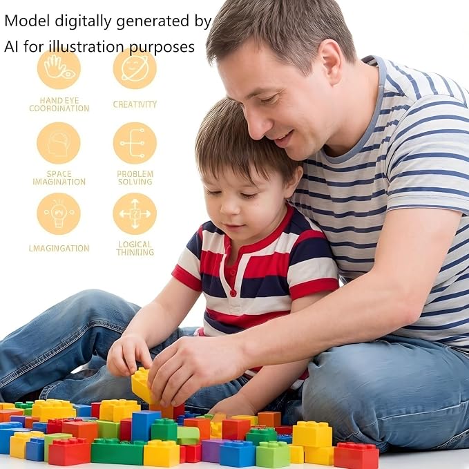 Purple Classic Building Bricks, 100 Pcs, Compatible with LEGO, Age 6+