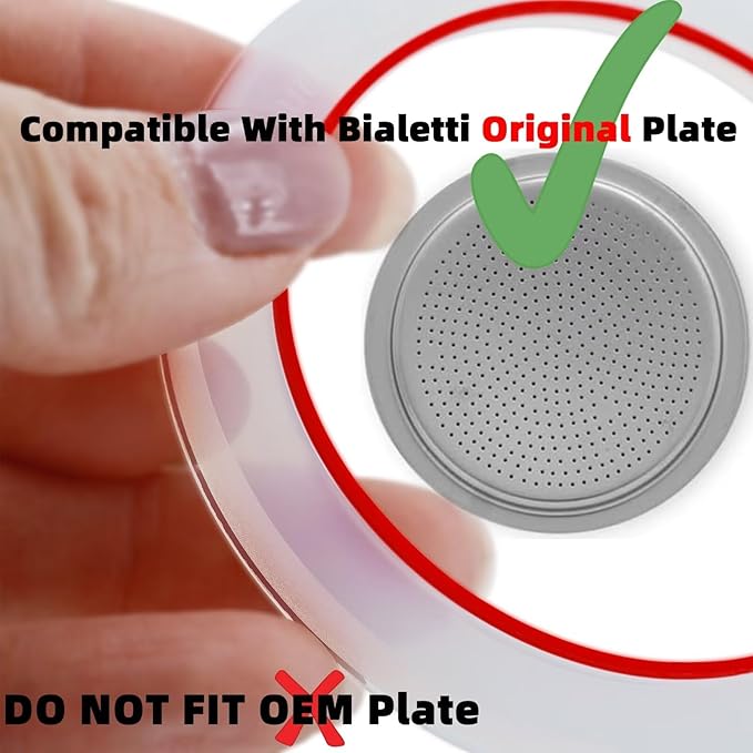 [UPGRADED] Sealing Gasket for Bialetti New Venus Induction 2 Cups (2.8 Oz 85ML) Stovetop Espresso Maker - 6 PCS Silicone Seal Ring for Venus Kitty Musa Class Stainless Steel Stovetop Coffee Maker Pots