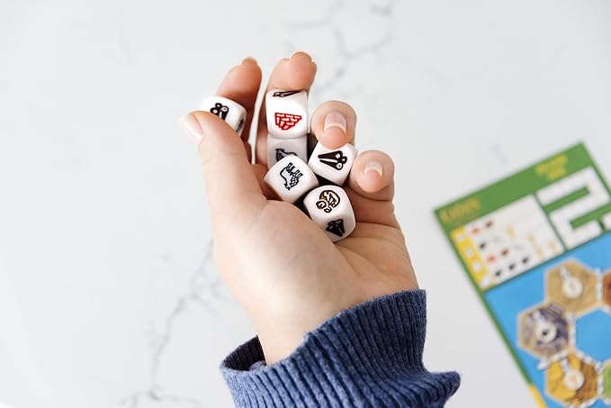 CATAN Dice Game - Portable Fun for On-the-Go Adventures! Strategy Game, Family Game for Kids and Adults, Ages 7+, 1-4 Players, 15-30 Minute Playtime, Made by CATAN Studio