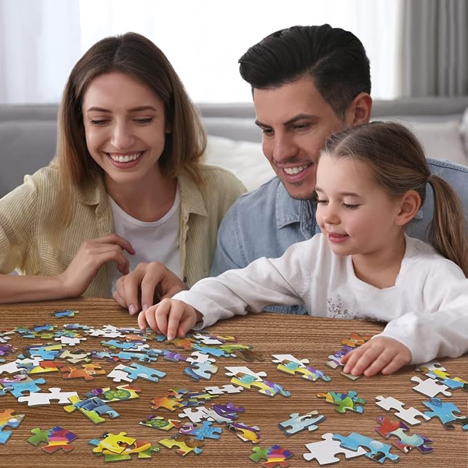 HUADADA Jigsaw Puzzles for Kids 100 Pieces, World Map Floor Toys Montessori Games Learning Education Activities Birthday Gifts for Toddlers Boys Girls Ages 5 6 7 8+ Years Old (15"x10"), 1:1 Poster