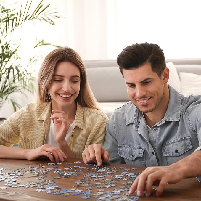 Rocorose 500 Pieces Puzzle for Adults, Countryside Landscape Puzzle Challenging Country Store Jigsaw Puzzles Holiday Party Gift Farm Home Decor Perfect for Game Nights