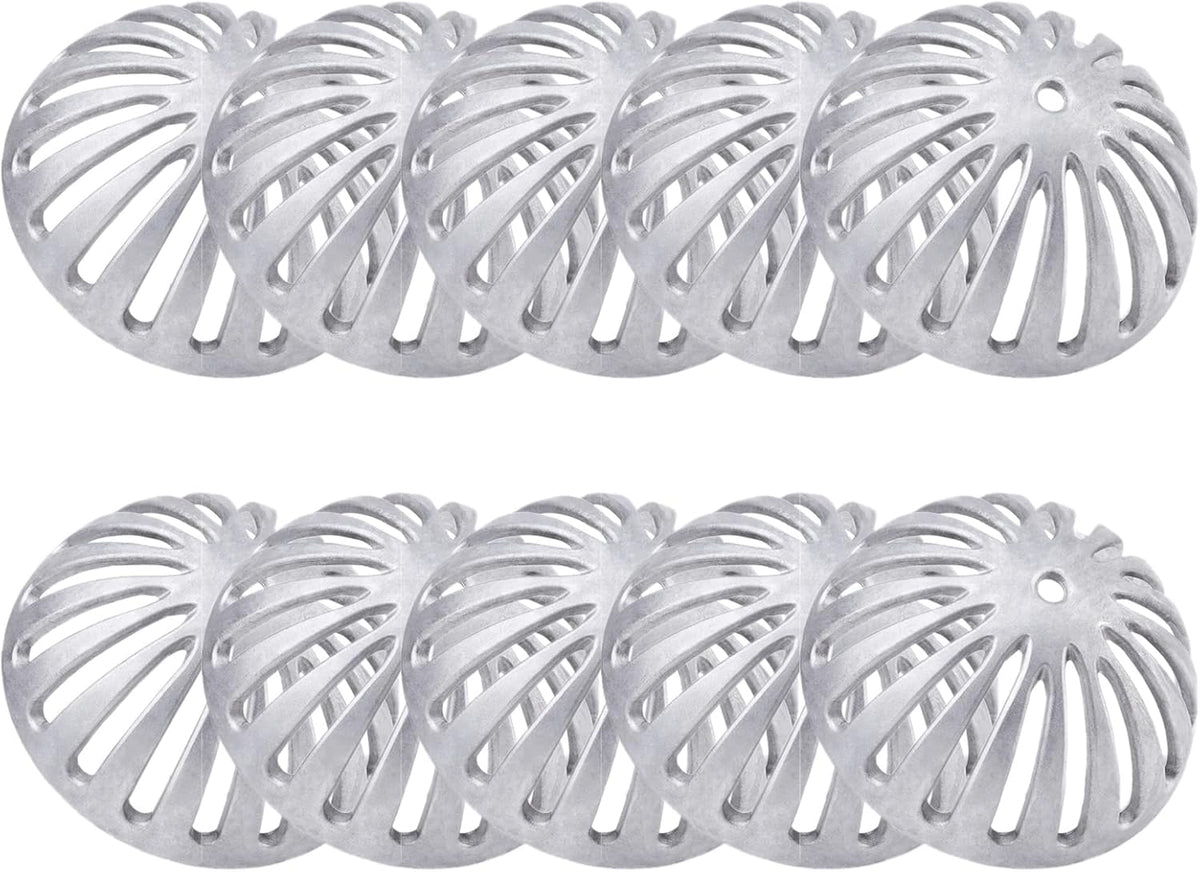 Floor Sink Strainer, Floor Drain Strainer, Heavy Duty Aluminum Dome Drain Cover, Floor Drain Cover for Restaurant, Home, Garden, Kitchen, Bar, Buffet or Food Service 5-1/2" W x 2-1/4"H(10PCS)