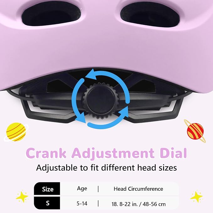 Kids/Youth Bike Helmet for Boys Girls and Teens, Adjustable and Multi-Sport for Bicycle, Kick Scooter, Skateboard, Roller/Inline Skate