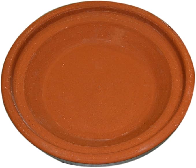 Moroccan small cooking tagine handmade glazed 8 inches in diameter