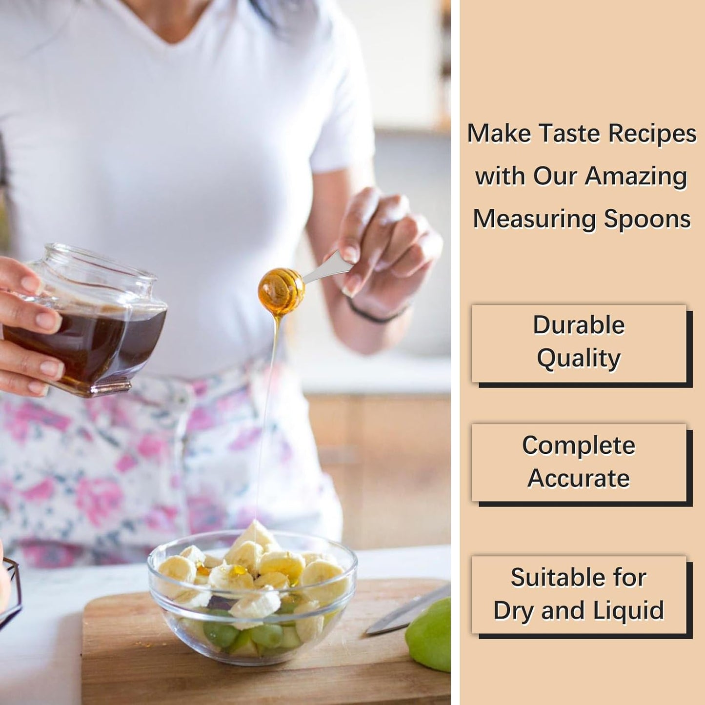 2PCS 1/2tbsp(1.5tsp, 7.5ml) Single Measuring Spoon, Stainless Steel Individual Teaspoon, Metal Measure Scoop with Gift Box