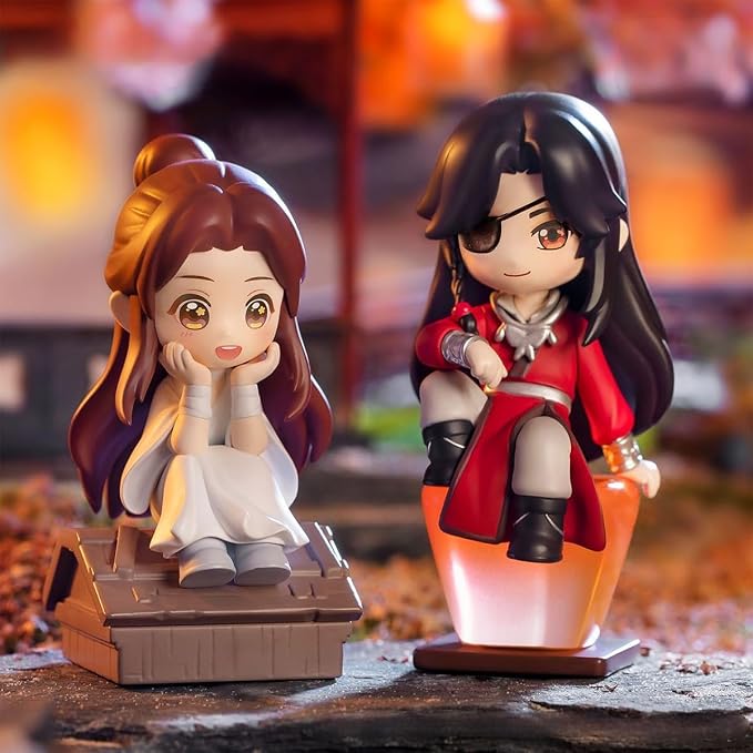 Heaven Official Blessing Hua Cheng Xie Lian Chibi Figure Blind Box | RZAHUAHU Heaven Official Blessing Hua Cheng Xie Lian Chibi Figure Blind Box Anime Gift (4 Groups (8 unduplicated))