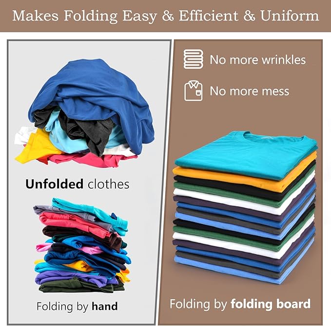 BoxLegend Shirt Folder Board Metal V7 Shirt Folding Board Upgrade Metal Edging and Joints for Wear Resistance Shirt Folder for Easy and Fast Durable Plastic Laundry Folder