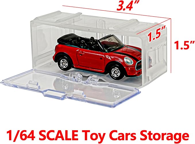 YYDS Toys Organizer Storage Case for Hot Wheels Car, for Matchbox Cars, for Mini Cars,1/64 Scale Hot Toy Wheels Display Case Holds 10/40 Cars，Interlocking Hot Car Wheels Storage (WHITE 10 PCS)