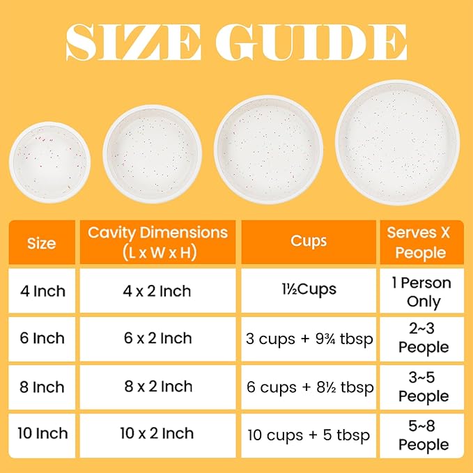 Vinino 10 Inch Silicone Round Cake Pan with Metal Reinforced Frame Set of 3, Nonstick Silicone Springform Pan for Baking Suitable for Making Layers, Cheese & Chocolate Cakes