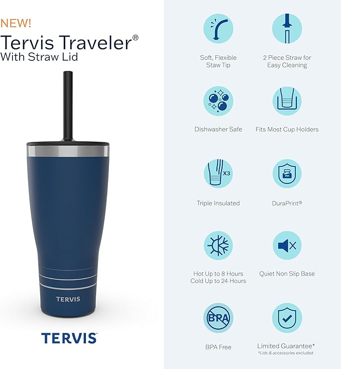 Tervis Traveler NBA Boston Celtics - Night Game Triple Walled Insulated Tumbler Travel Cup Keeps Drinks Cold & Hot, 30oz with Straw Lid, Stainless Steel