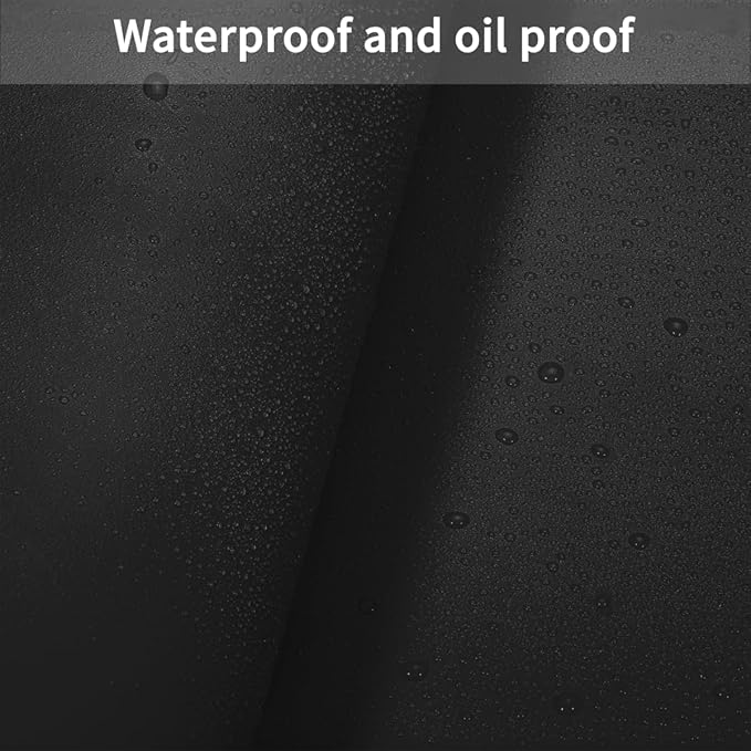 Large Leather Desk Mat - 40x80 Inch Waterproof Easy to Clean Can Conceal Flaws Protector The Table Top from Scratches Used for Dining (Black+Black 40x80)
