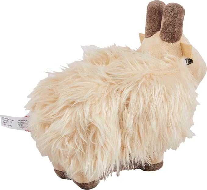 Mattel Minecraft Basic Plush Toy, Goat Soft Doll, 8-inch Collectible Inspired by a Fan-Favorite Character from the Video Game