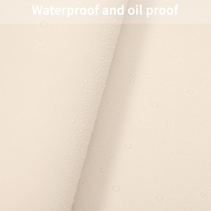 Leather Desk Mat,1.8mm Thick,16x60 Inch Desk Cover,Desk Protector Mat,Dresser Cover Top,Leather Table Cover,Side Table Cover,Office Desk Cover,Office Table Cover(Off White+Light Gray,16x60)