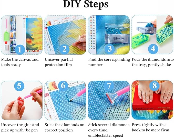 JAKI Diamond Art Painting Kits for Adults,5D DIY Castle Diamond Art for Adults,Full Drill Diamond Art Kits for Gift Home Wall Decor(12x16inch)