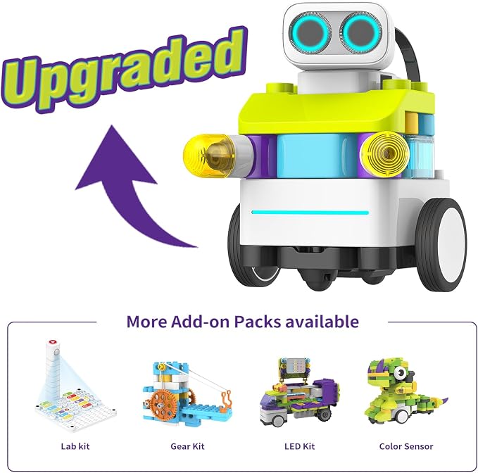 BOTZEES Classic Plus Coding Robots for Kids, Remote Control Robot, 8 in 1 AR STEM Toys for 4+ Years Old Kids (APP Based, iOS, Android and Kindle Fire Compatible)