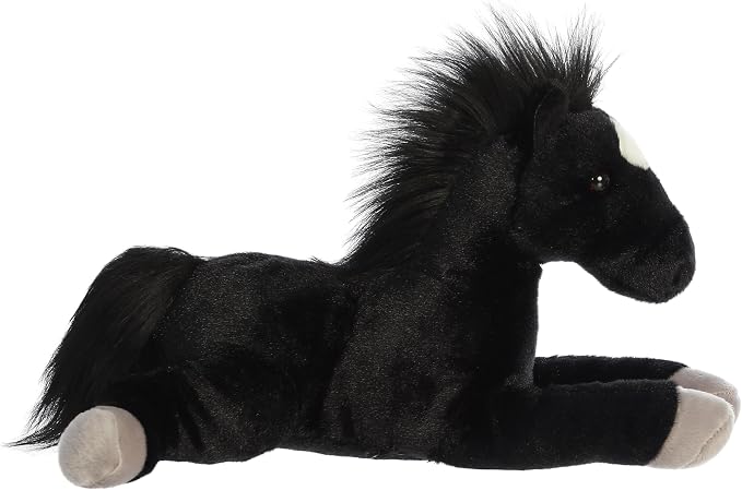 Aurora® Adorable Flopsie™ Blackjack™ Stuffed Animal - Used to Create Imaginative Play Adventures - Perfect for Birthdays, Kids and Adults, All Ages - Black 12 Inches