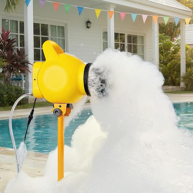 VEVOR Foam Machine, Adjustable Angle Control Foam Cannon Party Machine, Bubble Cannon with 37QT Water Tank, Stable Vertical Design, Dense Foams Maker for Gatherings, Celebrations & Party