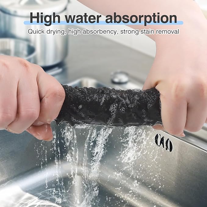 10 Pcs Thickened Magic Cleaning Cloth, Microfiber Streak Free Cleaning Cloths Reuseable Magic Cleaning Wipes for Windows Glass