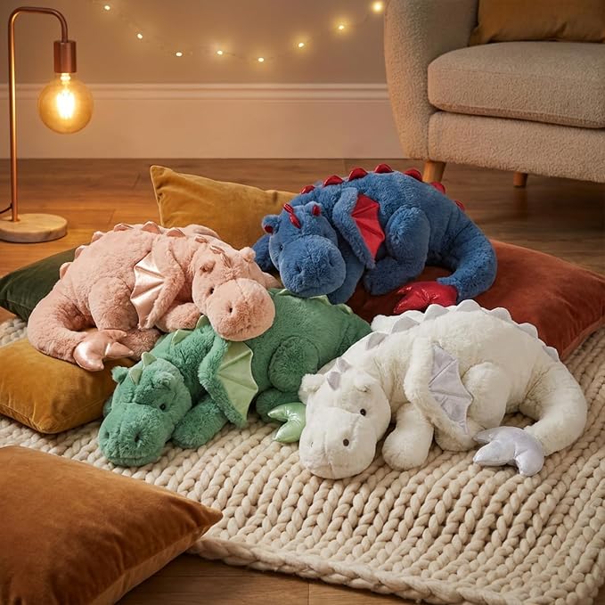 ARELUX Giant 50in 3Lb Big Pink Dragon Large Stuffed Animals Cute Plush Toy Fuzzy Jumbo Dinosaur Pillow Plushies with Wings Cuddly Soft Pterosaur Plushie for Friends Family Member