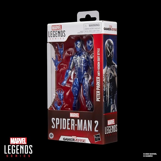 Marvel Legends Series Gamerverse Peter Parker Anti-Venom Suit Style, Spider-Man 2 Video Game-Inspired Collectible 6 Inch Action Figure
