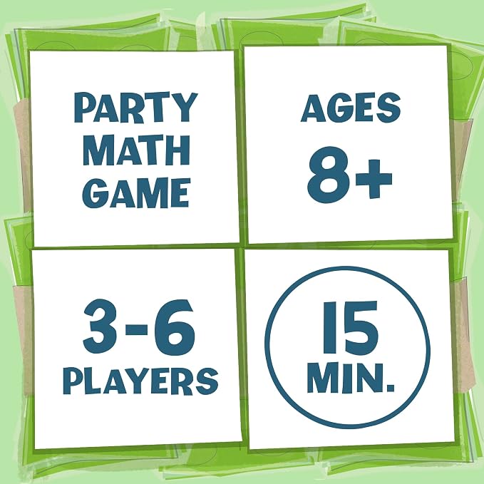 Melon Rind Clumsy Thief Math Game for Kids Ages 8+, Educational for Kid's Learning and Confidence Building, Fun Math Card Game for 3-6 Players Adding to 100