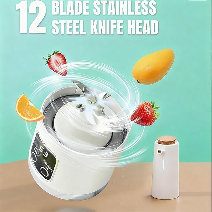 Digital Multimode Juicer Blender - Smart Led Display, Portable Usb Personal Electric Blender, Juicer Shakes And Smoothies Blender For Smoothies Liquid Diet, Shakes, Leak Proof Design (1PC-C)