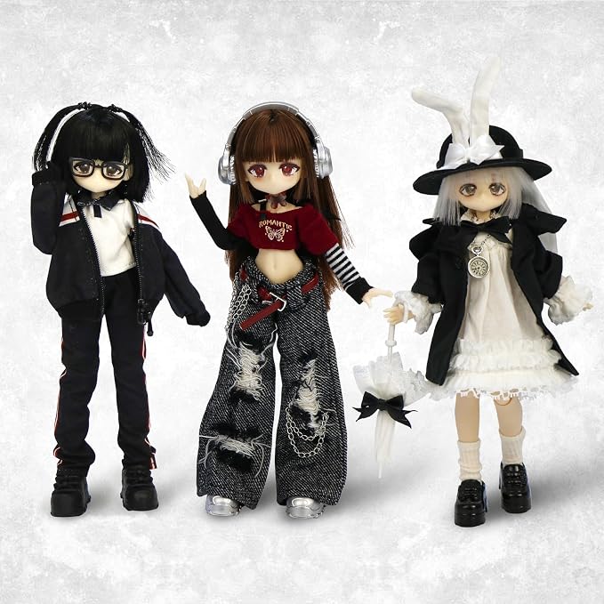 BJD Dolls 1/8 BJD Doll 9" Ball Jointed Doll Dress Up Dolls Collectible Figures Collection Gift Toys for Party Birthday Ages 15 and Up PVC & ABS Costume Included, Butterfly Exclusion Zone