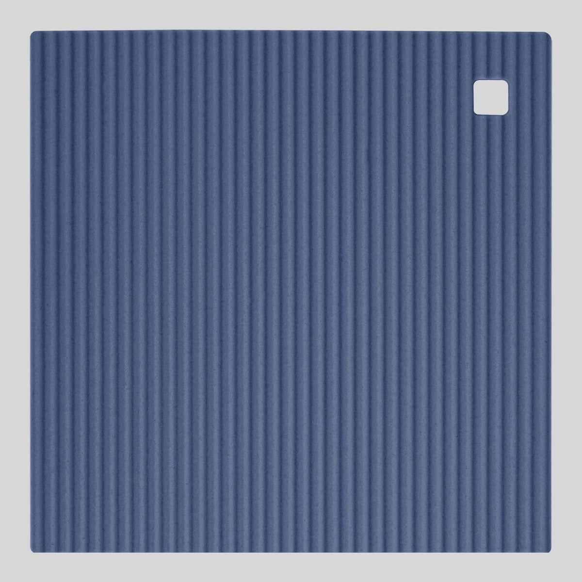 2 Pack 8.6"x8.6" Trivets for Hot Dishes, Hot Pads for Kitchen, Silicone Trivets for Hot Pots and Pans, Hot Plates to Protect Table, Heat Resistant Silicone Trivet Grey (Blue, 8.6"x8.6")