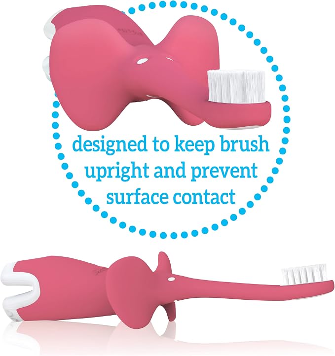 Dr. Brown's Infant-to-Toddler Toothbrush Set, 1.4 Ounce, Pink