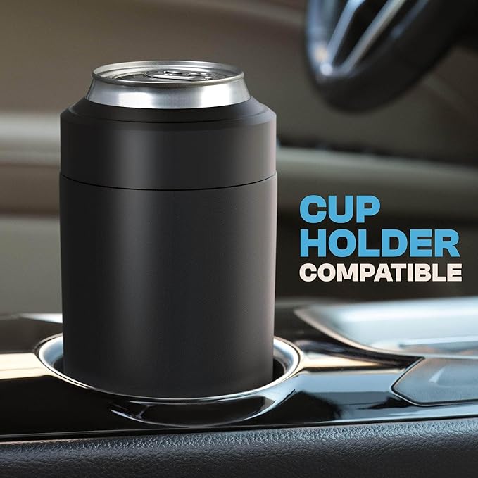 Frost Buddy Universal Can Cooler - Fits all - Stainless Steel Can Cooler for 12 oz & 16 oz Regular or Slim Cans & Bottles - Stainless Steel (Mint Chocolate)